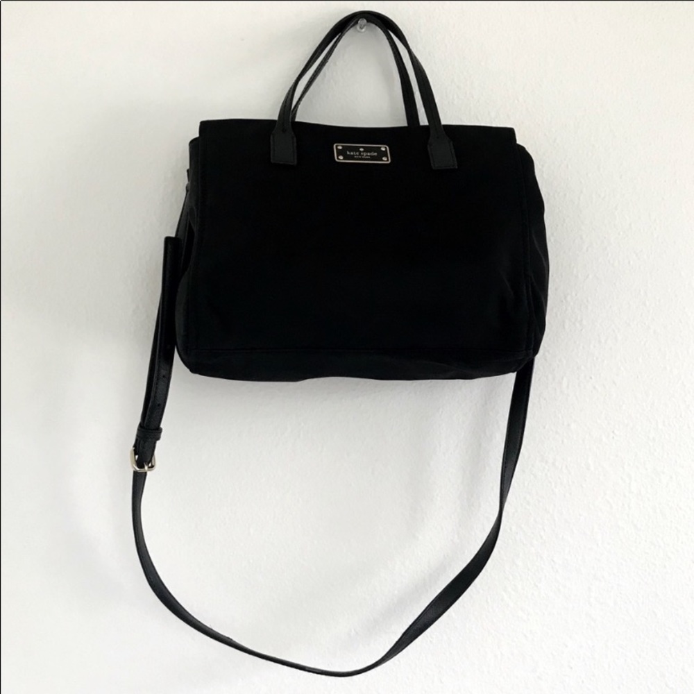 Authentic Kate Spade Black Nylon leather bag